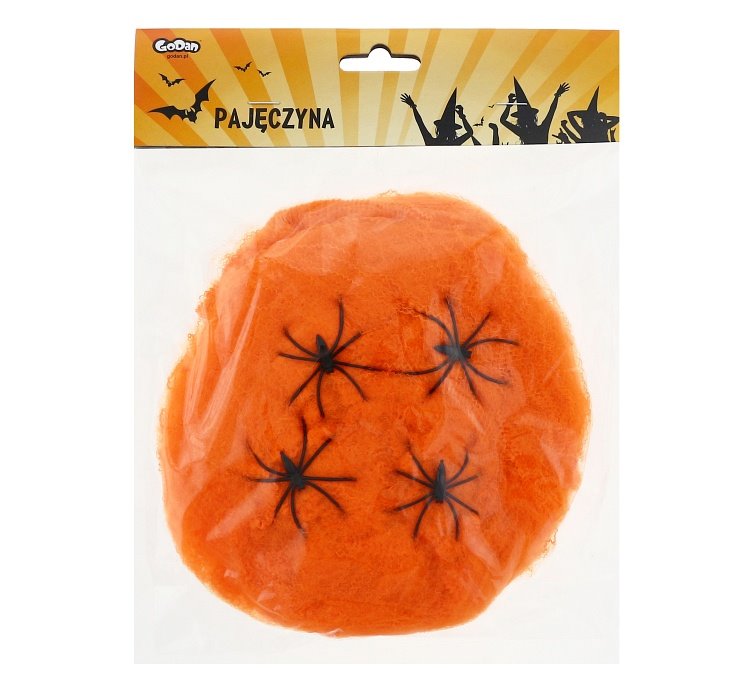 pomarańczowa pajęczyna z pająkami / 60 g