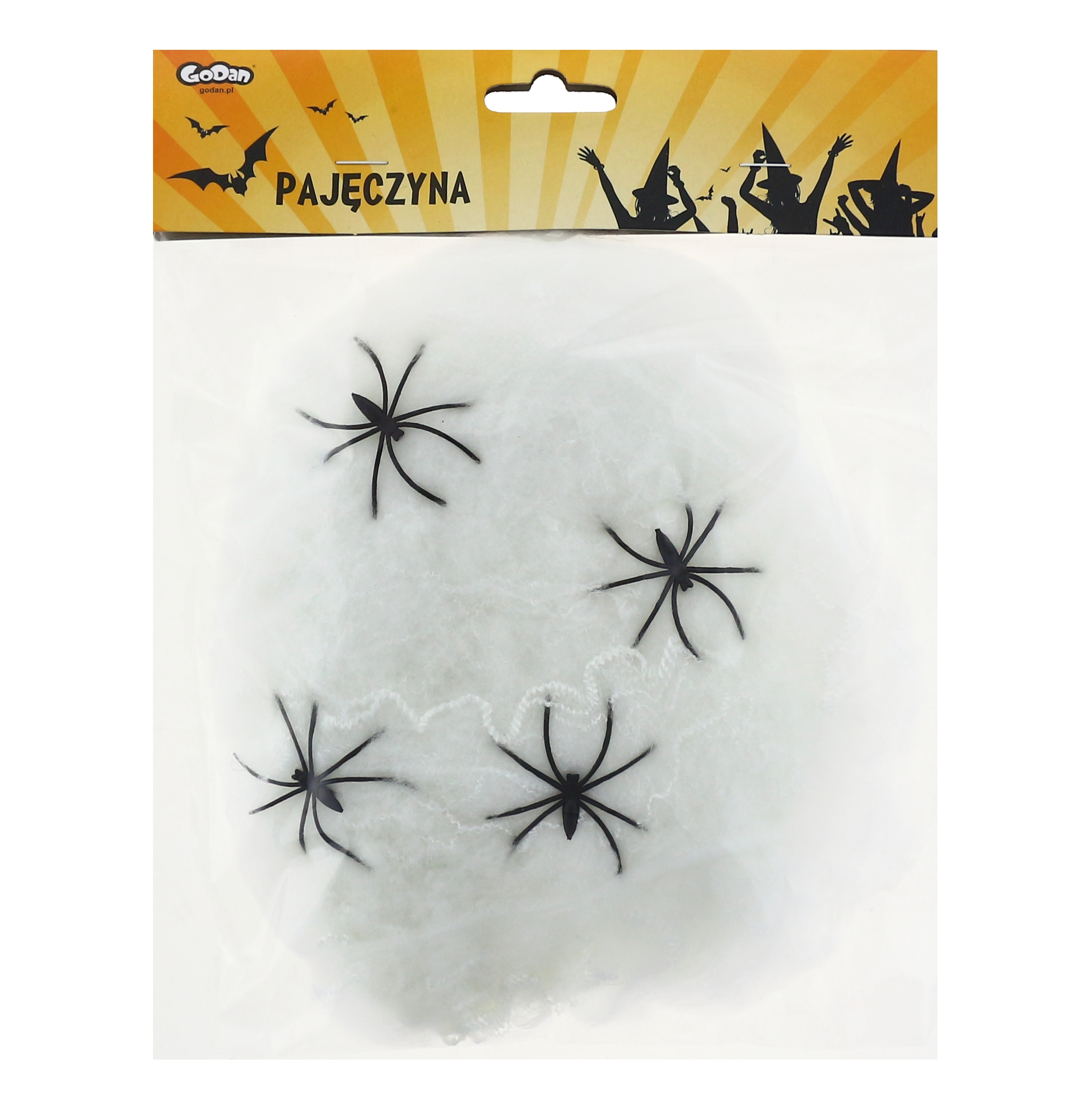 Biała pajęczyna z pająkami / 40 g
