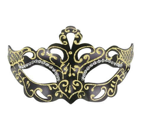 Maska karnawałowa Wenecka "Mirage", złota