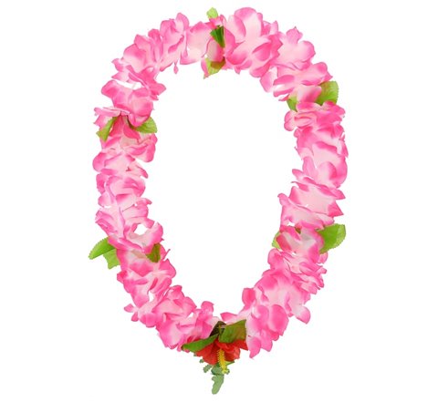 Naszyjnik hawajski - biało-różowy