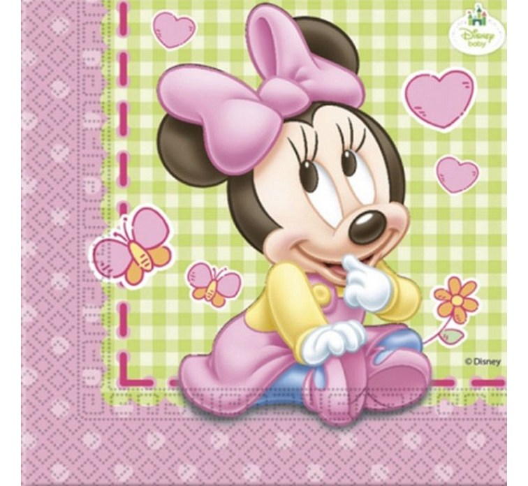 Serwetki "Minnie Baby" 33x33 cm