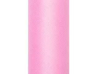 Tiul gładki jasny różowy / 0,15x9m