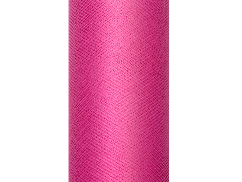 Tiul gładki różowy / 0,15x9m