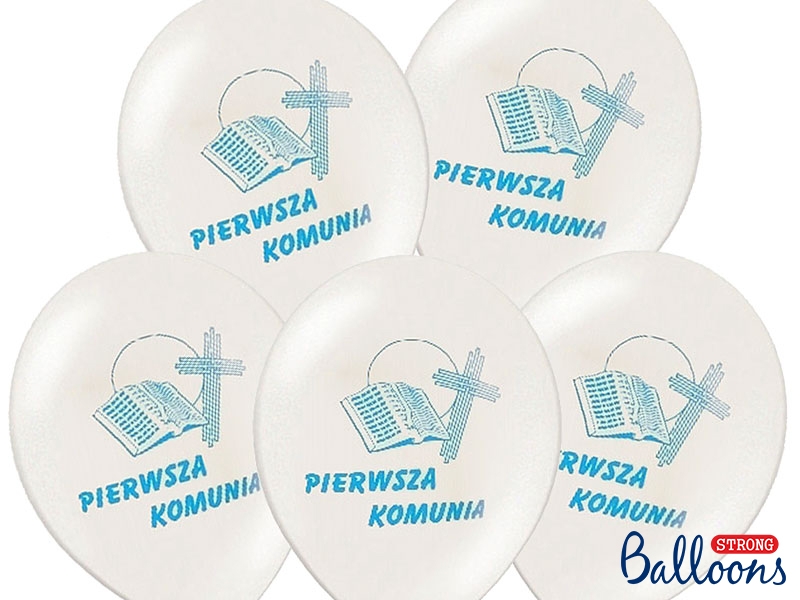 Balony Komunijne I Komunia Święta / SB12P-109B-008/6