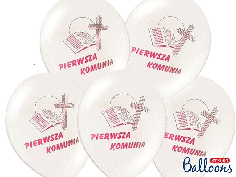Balony Komunijne I Komunia Święta / SB12P-109R-008/6