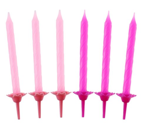 Świeczki urodzinowe, kolekcja różowa / PF-SUKR2