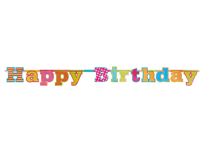 Girlanda "Happy Birthday" / GRL13