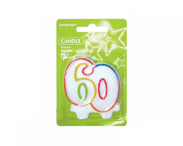 Świeczka urodzinowa liczba "60"