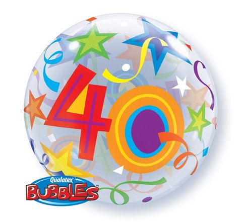 Balon foliowy Bubble "Liczba 40", 55 cm / 24170
