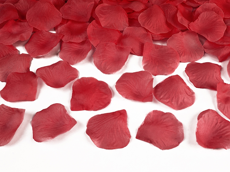 Płatki róż w woreczku, czerwone / 100 szt