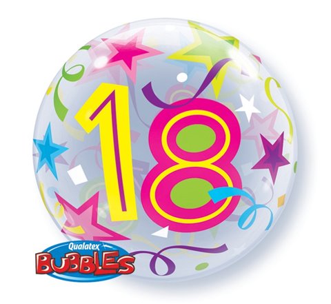 Balon foliowy 22" na "18 urodziny" / 24166