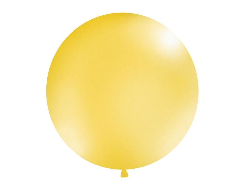 Balon lateksowy OLBO - metalizowany złoty / średnica 1 m