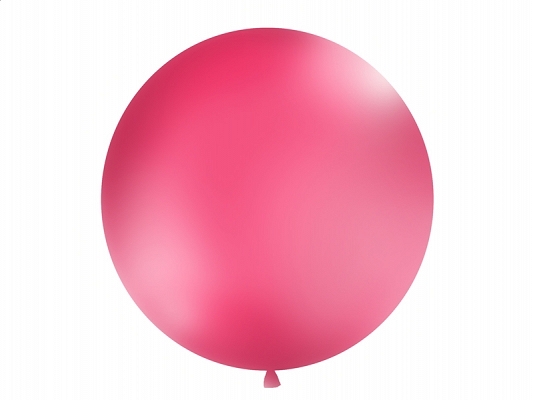 Balon lateksowy OLBO - pastelowy fuksjowy / średnica 1 m