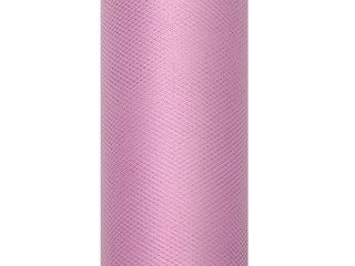 Tiul gładki, pudrowy róż / 0,30 x 9m