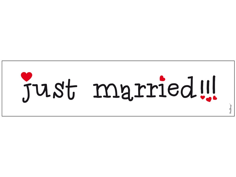 Tablica rejestracyjna "Just Married" / TT73P