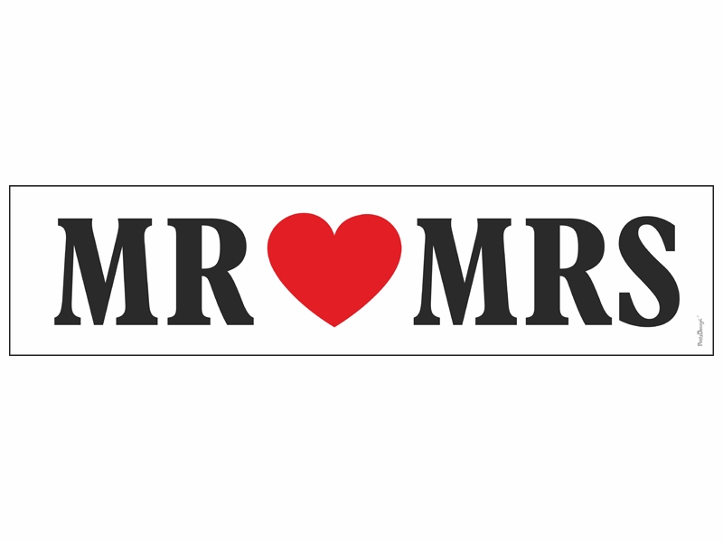 Tablica rejestracyjna "MR MRS" / TT80