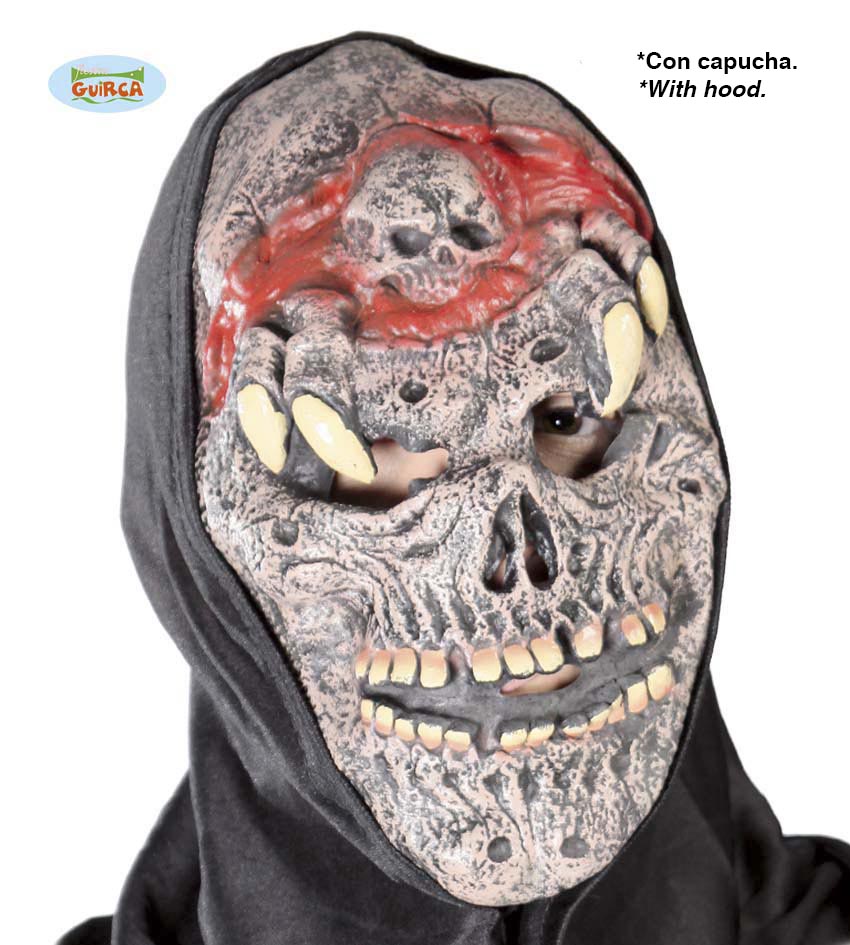 Maska na Halloween "Potwór z kapturem"
