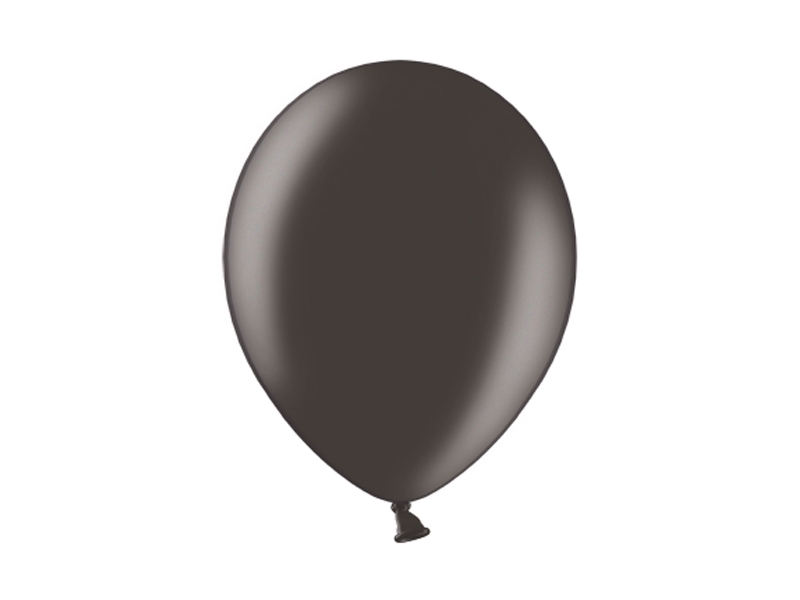 Balony lateksowe 12", Mettalic Black / 100 szt