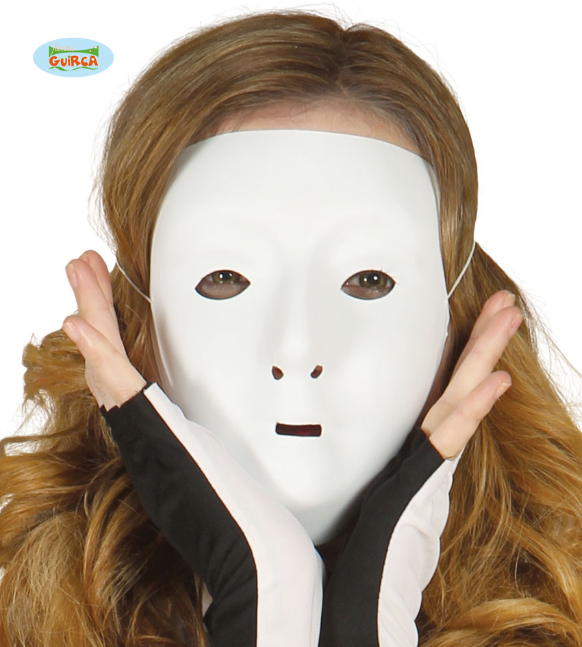 Maska PVC biała do samodzielnego dekorowania