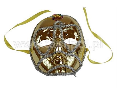 Maska teatralna złota