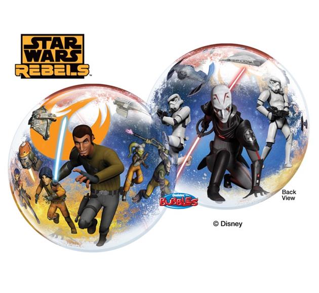 Balon foliowy Bubble "Gwiezdne Wojny - Star Wars Rebels" / 55 cm