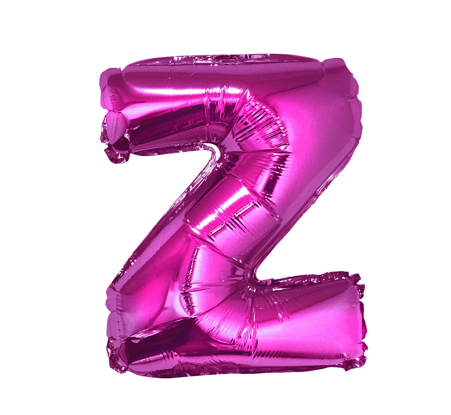 Balon foliowy "Litera Z", różowa, 35cm