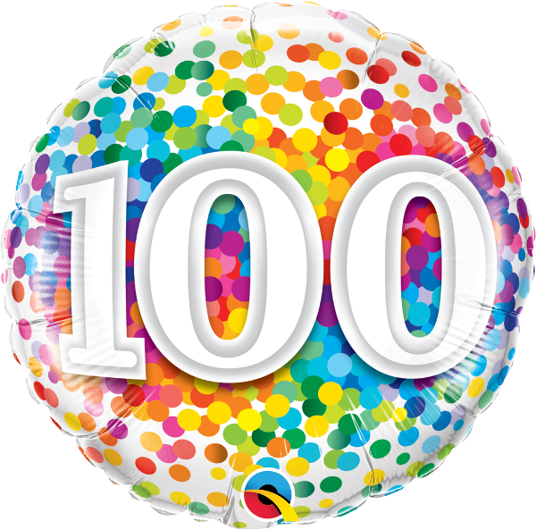 Balon foliowy 18" "100 Confetti"