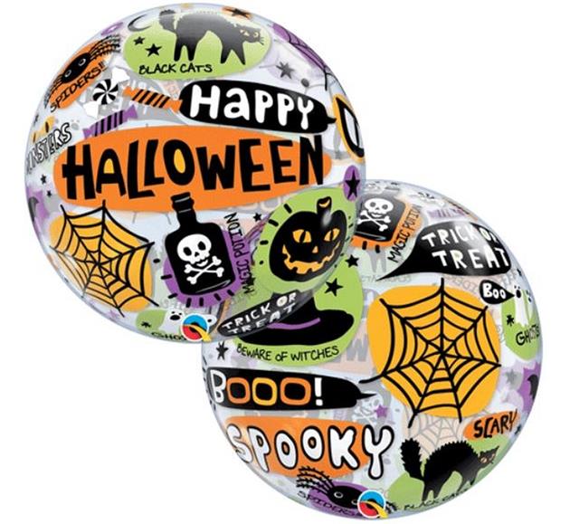 Balon na Halloween Bubble " Happy Halloween" / 43433