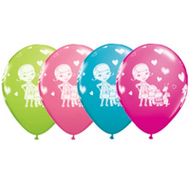 Balon dla dziecka "Doktor Dosia", pastel mix / 30 cm