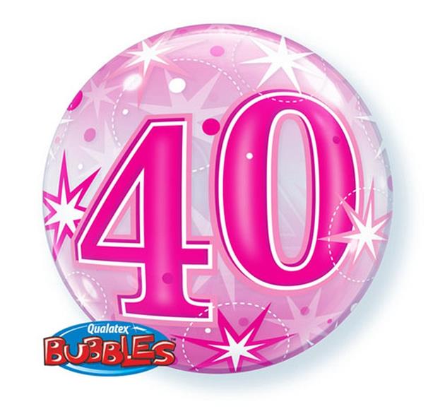 Balon foliowy Bubble "Liczba 40", 55 cm / 43125