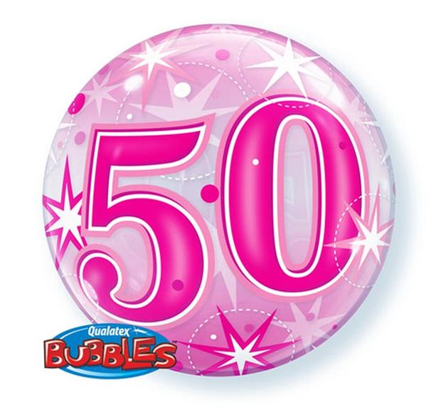 Balon foliowy Bubble "Liczba 50", 55 cm / 43126