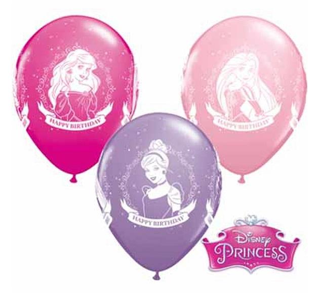 Balon urodzinowe "Disney Princess Happy Birthday"/ 25szt PRZECENA