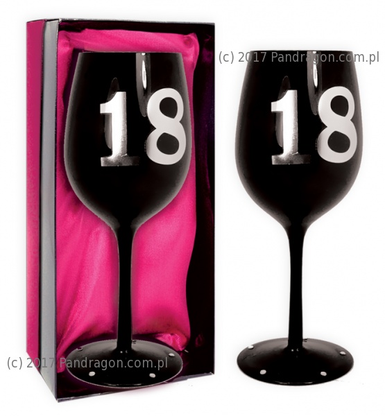 Kieliszek do wina "18 urodziny"