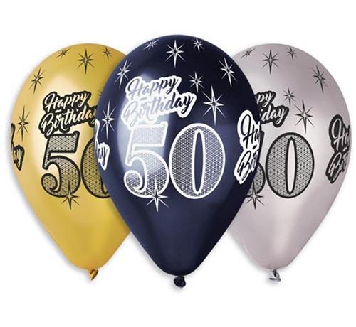 Balony na 50 urodziny, mix