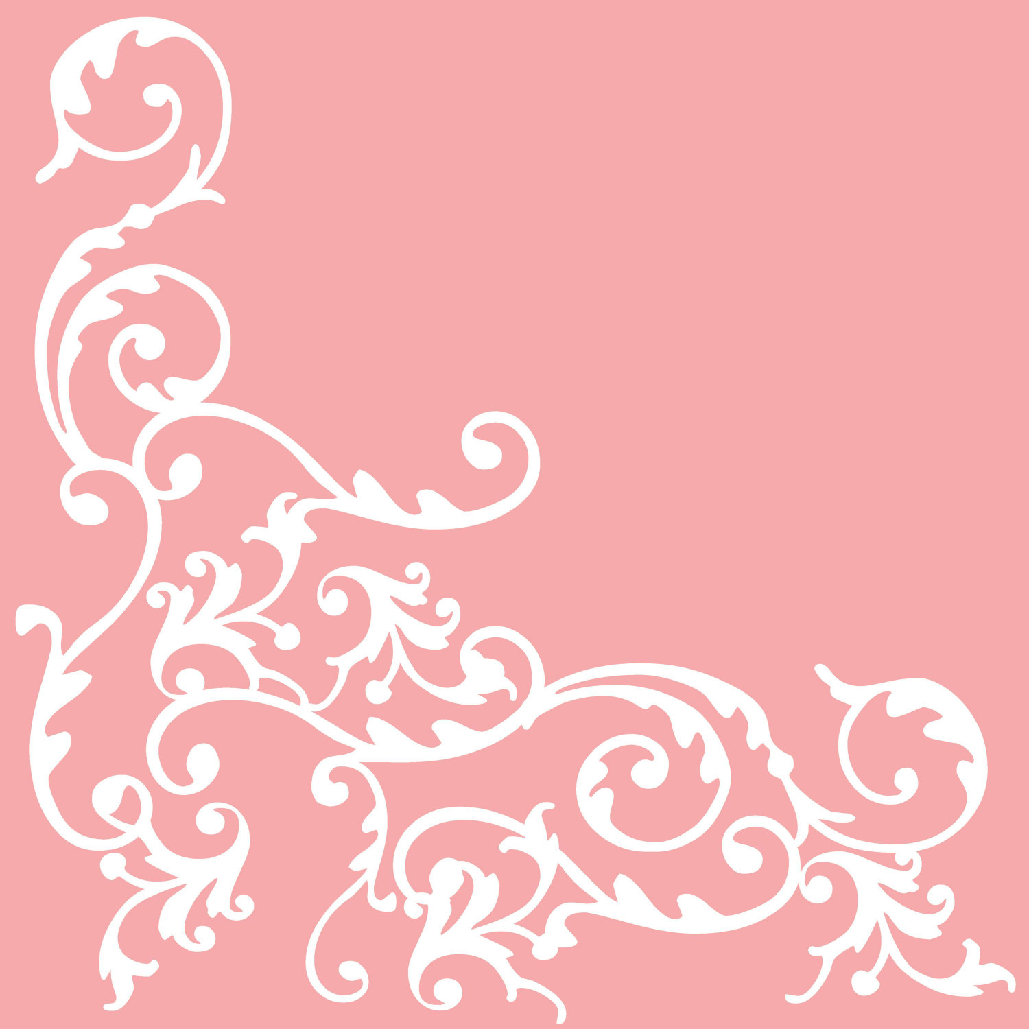 Serwetki flizelinowe wzorzyste "Pomp", biało-różowe / 40x40