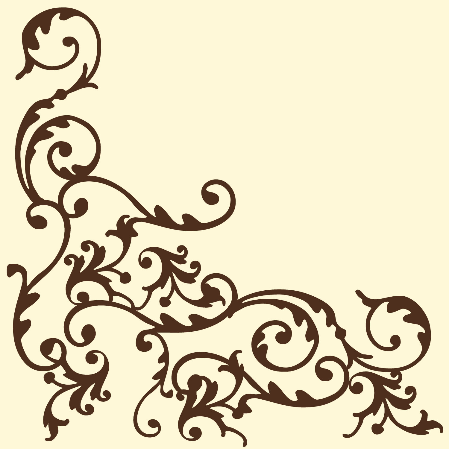 Serwetki flizelinowe wzorzyste "Pomp", kremowo-brązowe / 40x40