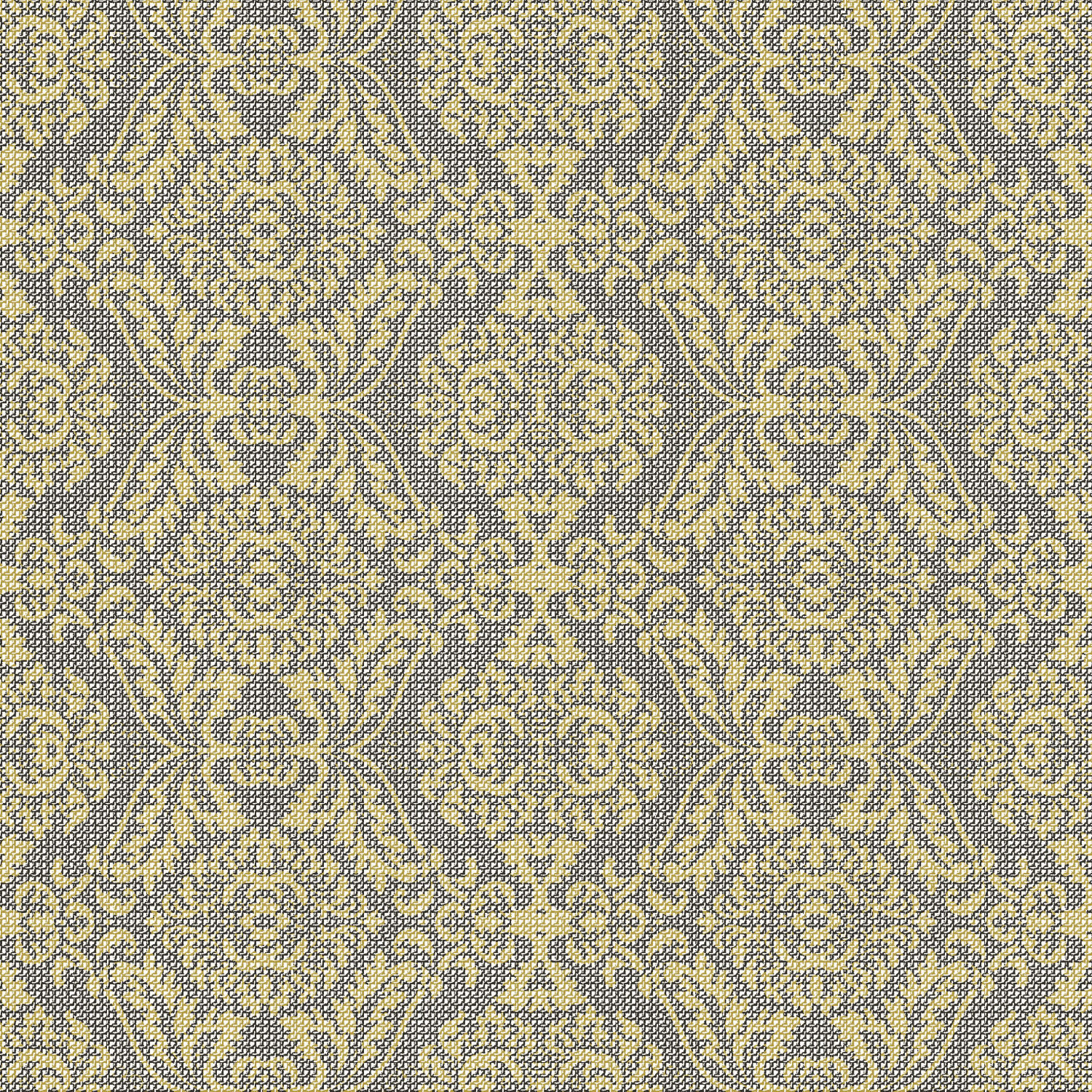 Serwetki flizelinowe wzorzyste "Kiyan", złoto-czarne / 40x40
