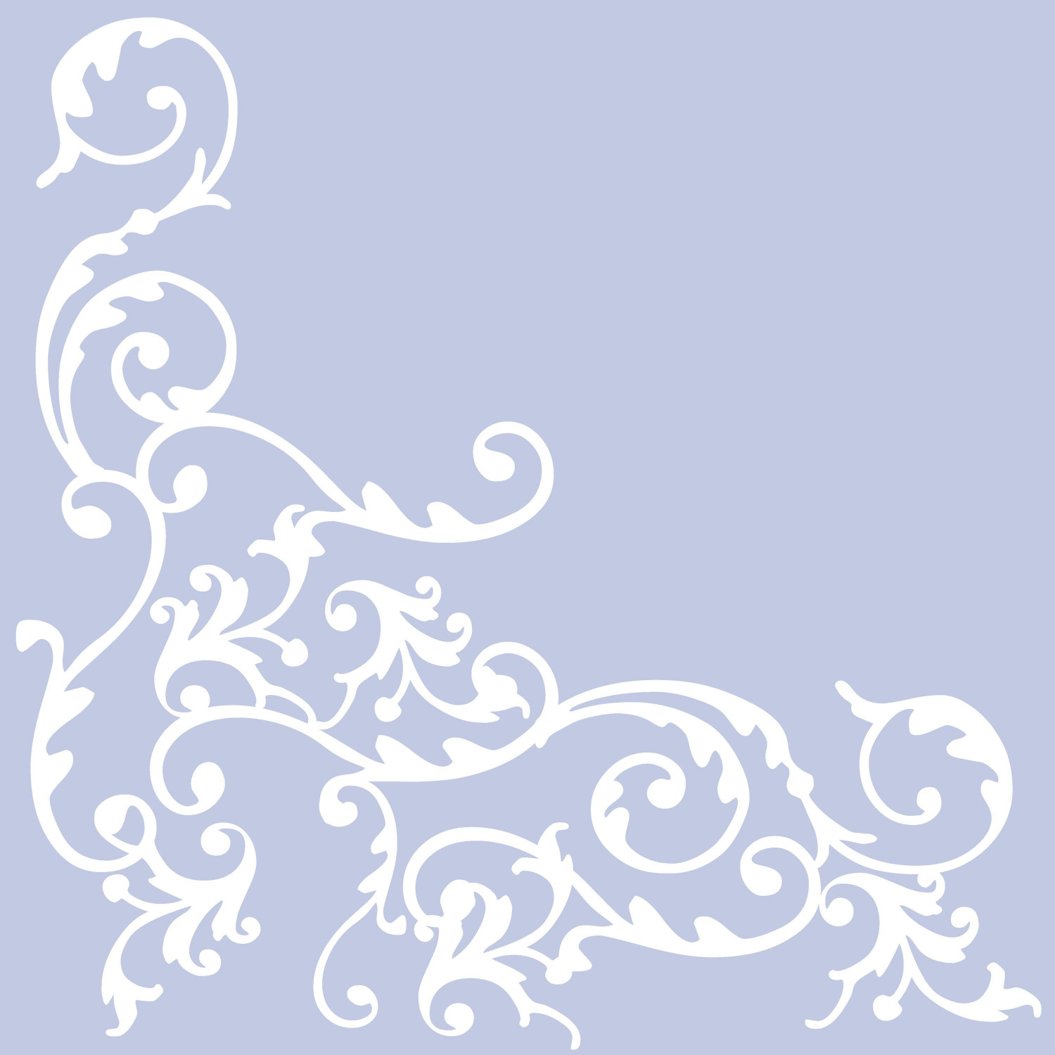 Serwetki flizelinowe wzorzyste "Pomp", biało-niebieskie / 40x40