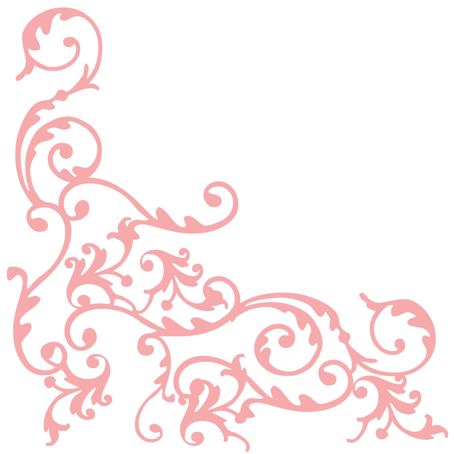 Serwetki flizelinowe wzorzyste "Pomp", biało-różowe / 40x40