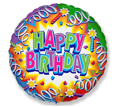 Balon foliowy "22" Happy Birthday"