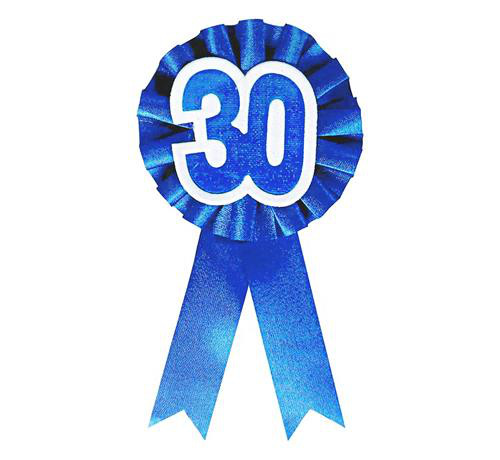 Kotylion urodzinowy na "30 urodziny" / CH-K30N