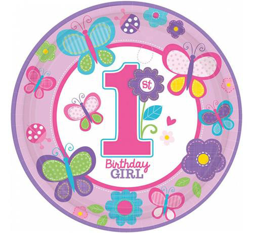 Talerzyki papierowe "Birthday Girl" / 998108
