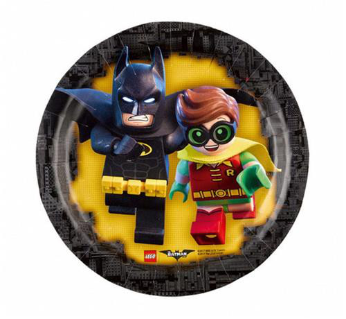 Talerzyki papierowe "Lego Batman" / 18 cm