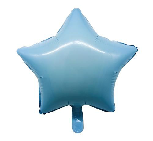 Balon foliowy "Gwiazda", błękitna, 36 cm