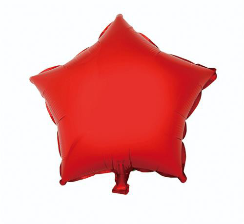 Balon foliowy "Gwiazda", czerwona, 36 cm