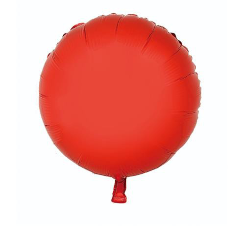 Balon foliowy "Okrągły", czerwony, 34 cm