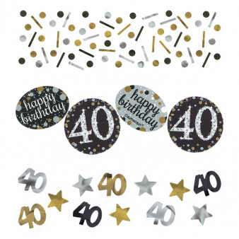 Konfetti "40 urodziny" Sparkling Celebration