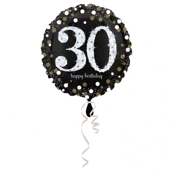 Balon foliowy na "30 urodziny" / 43 cm