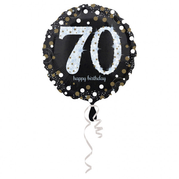 Balon foliowy na "70 urodziny" / 43 cm