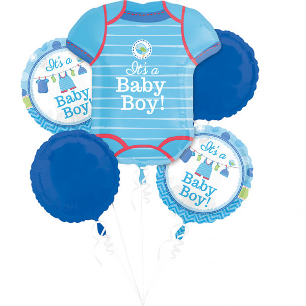 Zestaw balonów na Narodziny chłopca "It`s a Baby Boy"